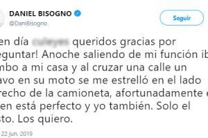 Daniel Bisogno accidente