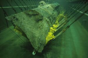 El submarino Hunley.