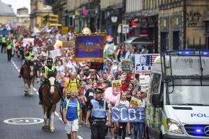 Scotland Protests At The Visit Of United States President Donald Trump