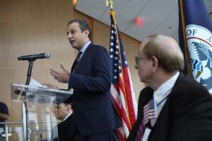 Naturalization Ceremony Held On Observation Deck Of One World Trade In NYC