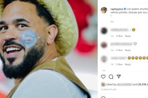 Raphy Pina publicó este mensaje en Instagram tras conocer su sentencia.