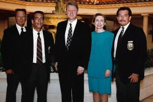 Presidente Clinton con Jose Cervera