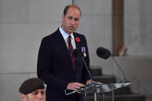 príncipe William dando discurso