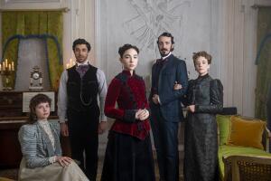 Sinéad Thornhill as Marianna Poet, Eduardo Scarpetta as Jacopo Barberis, Matilda De Angelis as Lidia Poet, Pier Luigi Pasino as Enrico Poet, Sara Lazzaro as Teresa Barberis - Lucia Iuorio Netflix.jpg