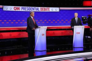 Donald Trump And Joe Biden Participate In First Presidential Debate