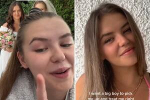 Joven es criticada por usar vestido blanco en la boda de su hermana