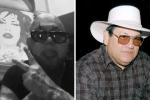 A.B. Quintanilla y su padre