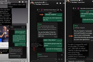 Las capturas de la conversación entre Omar Harfouch y Raúl Rocha