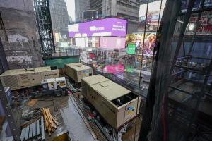 Times Square en construccion