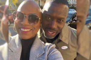 Ayanna Pressley y Conan Harris