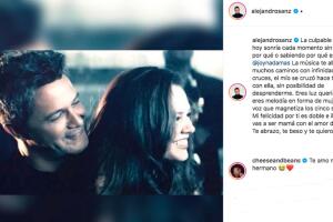 Alejandro Sanz publica felicitación a Joy Huerta
