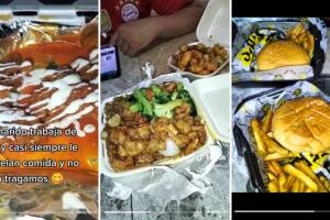 Esposa de repartidor muestra todo lo que comen gratis en TikTok