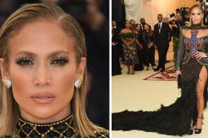 JLo en la Met Gala 2018.
