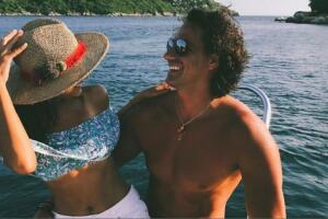 Renata Notni y su novio Andrés Rivero