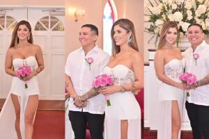 Edwin Luna celebró su segunda boda con Kimberly Flores y así lucieron