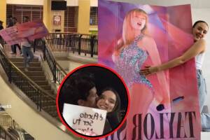 Joven en México se vuelve viral por robar póster de Taylor Swift para su novia.