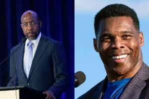 Raphael Warnock y Herschel Walker.