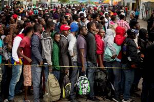 Haitianos en Tijuana