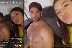 Así presumió la hija de William Levy al actor, destacando el estado físico en que se encuentra el cubano a los 43 años.