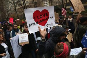 Immigration Rights Activists March From United Nations To Trump Tower