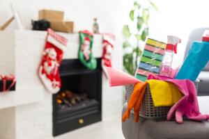 limpieza de casa navidad