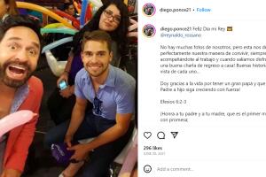 El hijo de Reynaldo Rossano le dejó cariñosas palabras en el Día de Padre.