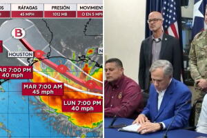 tormenta Edouard Texas tormenta tropical lluvias inundaciones Houston San Antonio clima
