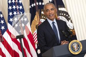 Barack And Michelle Obama Return To White House For Official Portrait Unveiling