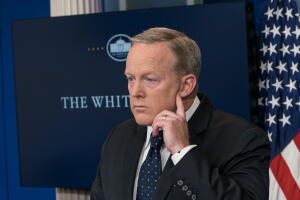 Sean Spicer, portavoz del presidente Donald Trump