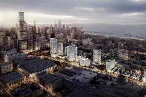 Imágenes de nuevo desarrollo en el centro de Chicago