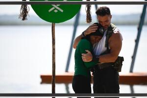 Julián Gil le dio tremendo abrazo a Coronita tras ganar el desafío
