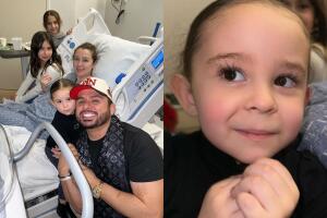 Dalett estaba muy emocionada por conocer a su hermanita.