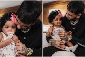 Anuel y su hija Gianella convivieron por primera vez.