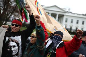 Standing Rock Sioux Tribe Rallies In Washington DC For Tribal Rights