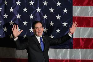 Presidential Candidate Sen. Marco Rubio (R-FL) Holds NH Primary Night Party