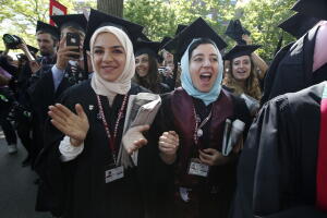 Estudiantes de la Universidad de Harvard.