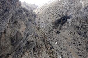 Avión caído en Irán