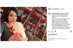 Así presentó Danny Perea a su hijo.