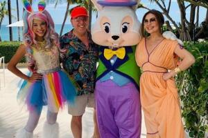 Thalía Dee Ocleppo Hilfiger celebran domingo de Pascua. Abril 2019