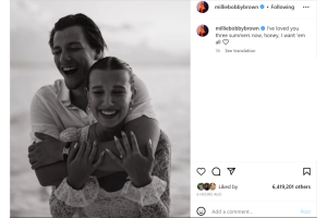 Millie Bobby Brown se habría comprometido con su novio