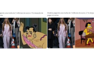 Memes de la multa de 7.3 millones de euros que Shakira pagará en España