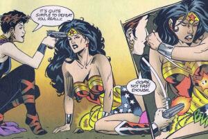 Wonder Woman herida de bala