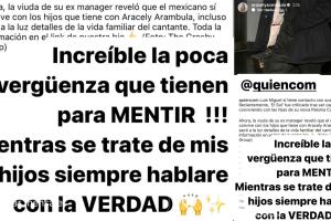 Esta fue la reacción de Aracely Arámbula ante la versión de que Luis Miguel supuestamente ve "de vez en cuando" a los hijos que tiene con ella. 