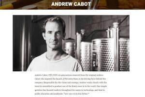 Andrew Cabot, esposo de Kristin Cabot y CEO de Privateer Rum