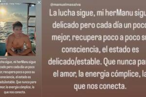 Este es el mensaje que Alfonso Dosal publicó en Instagram dando a conocer la información más reciente respecto a la salud del actor Manuel Masalva, quien fue atacado por una "bacteria" que lo tiene internado en Dubái.       