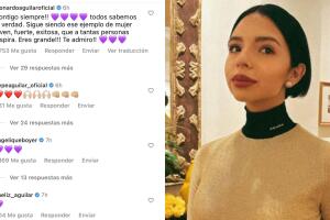 Ángela Aguilar ha sido apoyada por miembros de su familia quienes le han dejado cariñosos mensajes. 