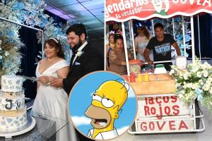 Boda en Tamaulipas se hace viral por darle tacos rojos a sus festejados