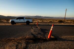 Earthquake aftermath in California