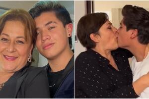 Alina Lozano y Jim Velásquez: ella muestra el vestido de novia que usaría para su boda oficial con su joven novio 