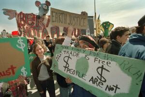 Nafta Protesta en canadá 22 de abril de 2001